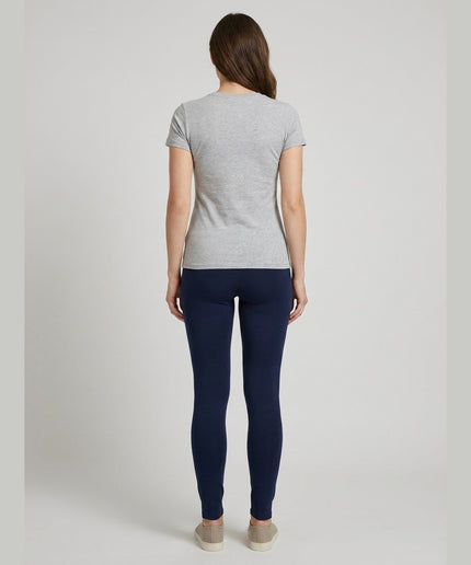 Pantallona pizhame blu e errët për Femra - Model Back