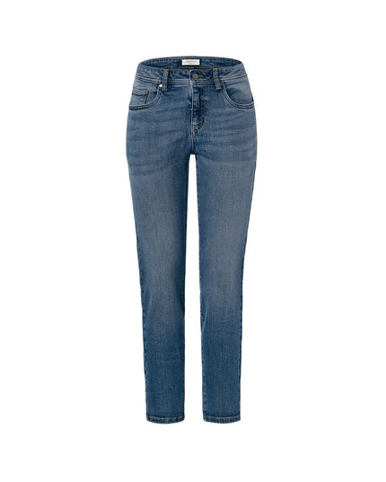 Xhinse Slim-Fit Midblue Denim për Femra - Ghost Front