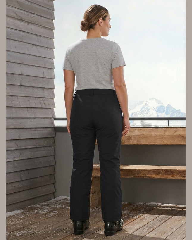 Pantallona skijimi të zeza për Femra - Model Back