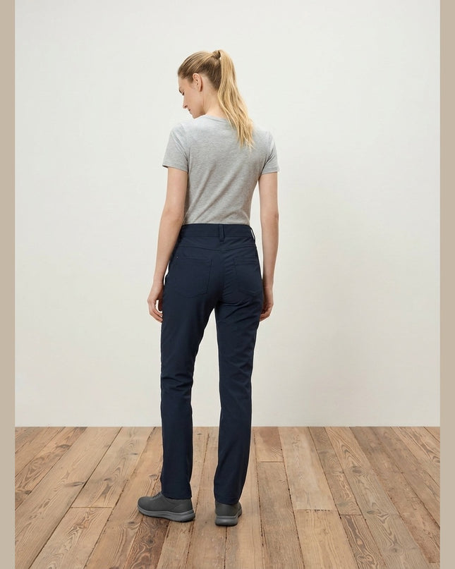 Pantallona termo të kaltra të mbyllëta për Femra - Model Back