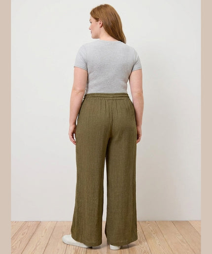 Pantallona të gjelbër ulliri për Femra - Model Back
