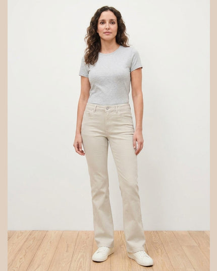 Xhinse Bootcut Krem për Femra - Model Front