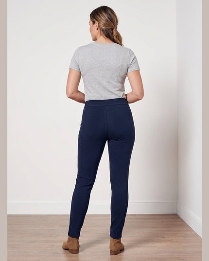 Pantallona Stretch Kaltër e Errët për Femra - Model Back
