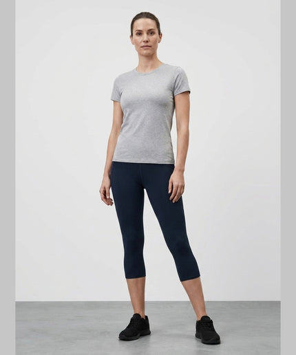 Leggings Kapri sportive navy për Femra - Model Front