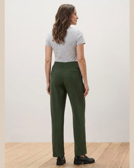 Pantallona Jersey të Gjelbër të Errët për Femra - Model Back