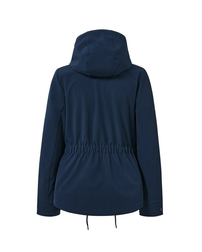 Jakne Softshell e kaltër e mbyllët për Femra - Ghost Back