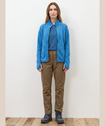 Pantallona Cargo Softshell bezhë për Femra - Model Front