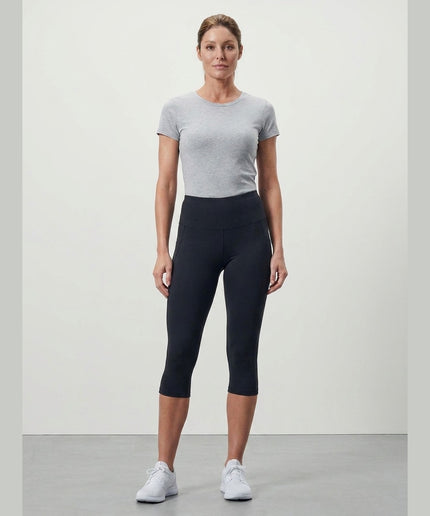 Leggings Kapri antracit për Femra - Model Front