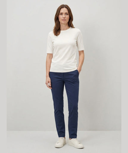 Maicë me gjysmë mëngë krem për Femra - Model Front