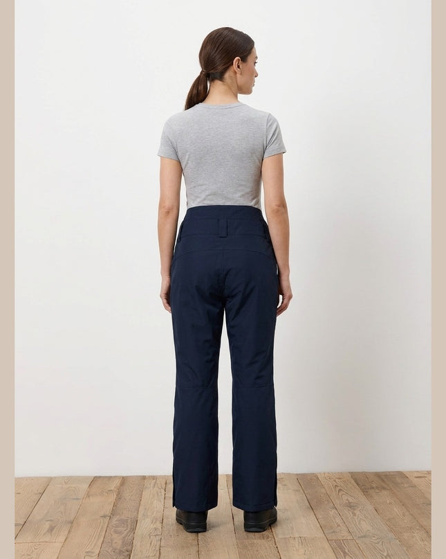 Pantallona skijimi të kaltra të mbyllura për Femra - Model Back