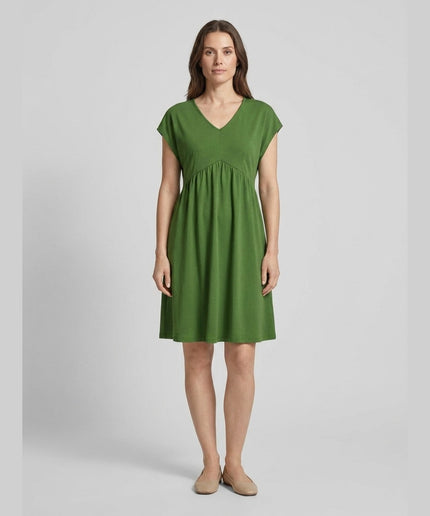 Fustan xhersei i gjelbër për Femra - Model Front