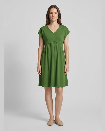 Fustan xhersei i gjelbër për Femra - Model Front