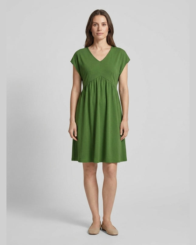 Fustan xhersei i gjelbër për Femra - Model Front
