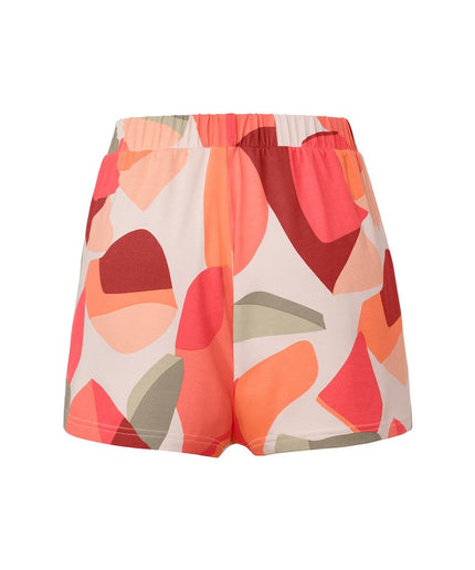 Shorts me model kuq-rozë-gjelbër për Femra - Ghost Back