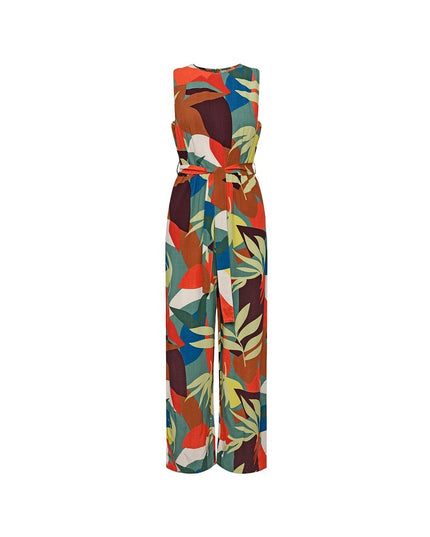 Jumpsuit print me gjethe me shumë ngjyra për Femra - Ghost Front