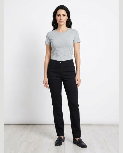 Pantallona Bengalin të zeza për Femra - Model Front