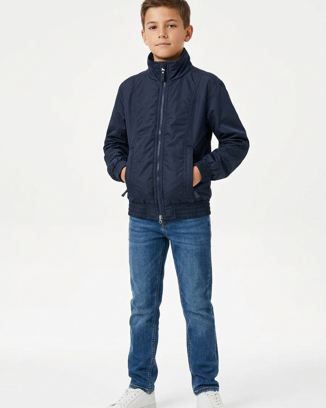 Blouson i kaltër i mbyllur për Fëmijë