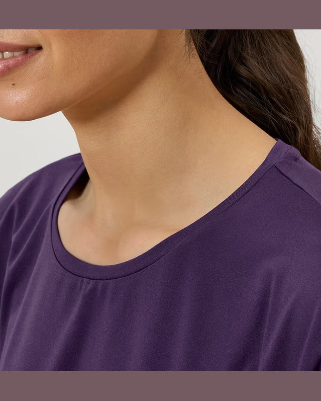 Maicë sportive 3/4 e vjollcë për Femra - Detail 1