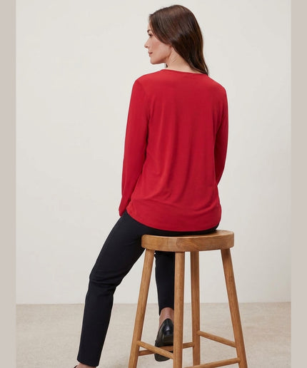 Bluzë e kuqe për Femra - Model Back