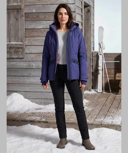Jakne Softshell skijimi e vjollcë për Femra - Model Front