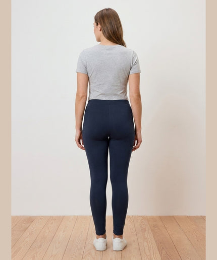 Leggings e kaltër e mbyllur për Femra - Model Back