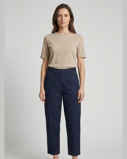 Pantallona blu e errët për Femra - model front
