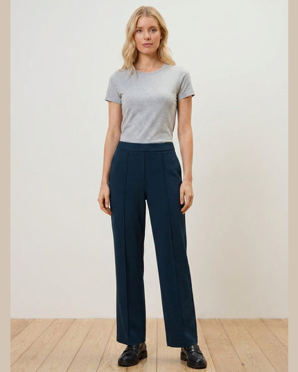 Pantallona Jersey të kaltra të mbyllura për Femra - Model Front