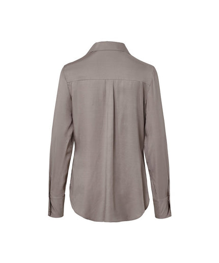 Bluzë sateni taupe për Femra - Ghost Back