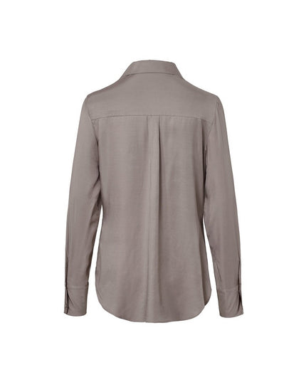 Bluzë sateni taupe për Femra - Ghost Back