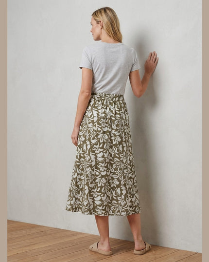 Fund Midi Kaki për Femra - Model Back