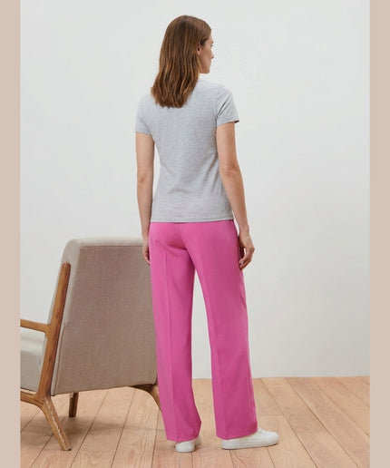 Pantallona jersey pink për Femra - Model Back