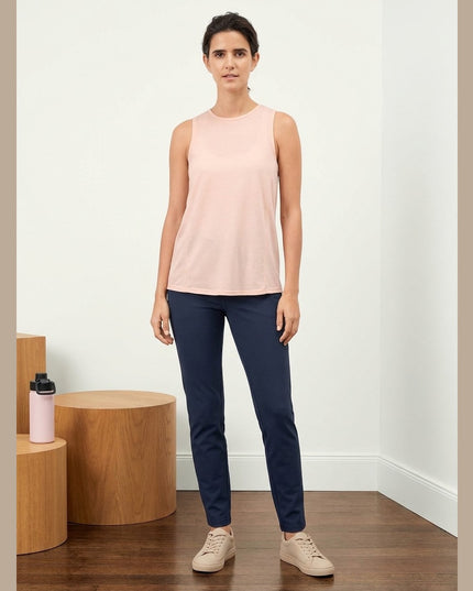 Set me 2 maica sportive rozë dhe kaltër e tymosur për Femra - Model Front