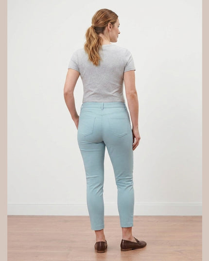Pantallona Stretch e Kaltër e Çelët për Femra - Model Back