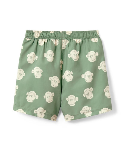 Boardshorts të gjelbra për Fëmijë - Ghost Back
