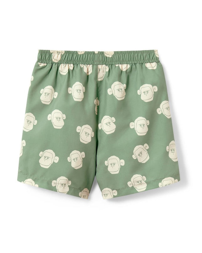 Boardshorts të gjelbra për Fëmijë - Ghost Back