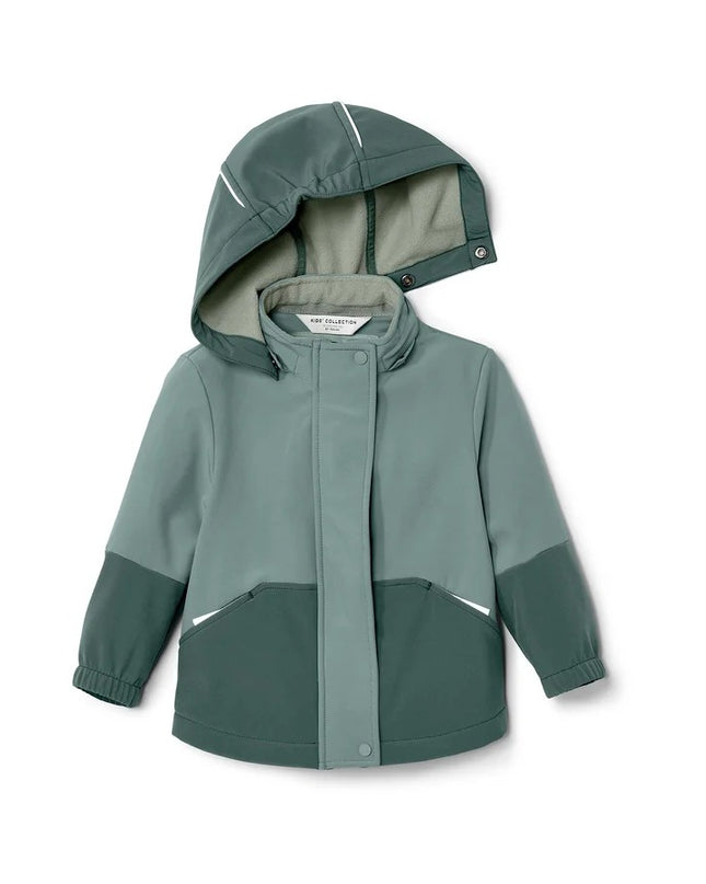 Jakne Softshell e gjelbër sherebelë dhe e mbyllët për Fëmijë - Ghost Front