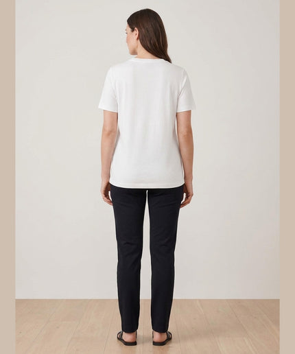 Maicë Basic ngjyrë krem për Femra - Model Back