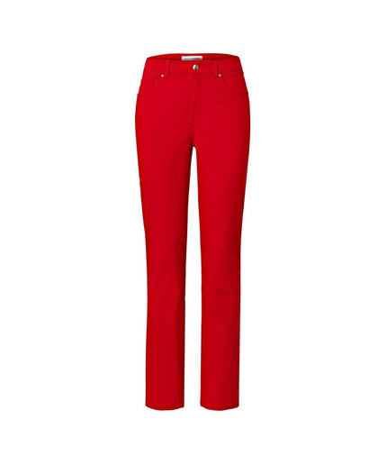 Pantolla Slim-Fit të kuqe për Femra