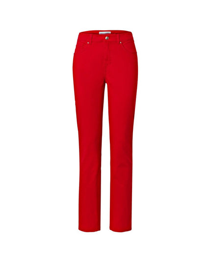 Pantallona Slim-Fit të Kuqe për Femra