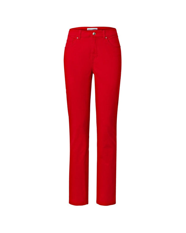 Pantallona Slim-Fit të Kuqe për Femra
