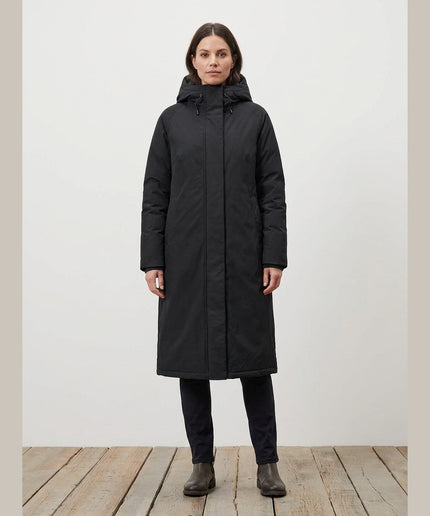 Pallto termo e zezë për Femra - Model Front