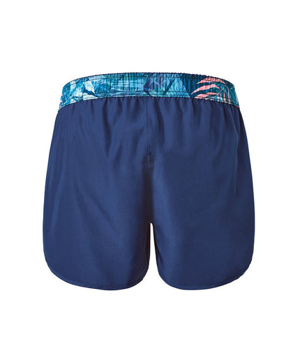 Shorts kthyese për larje dhe vrapim të kaltra për Femra - Ghost Back