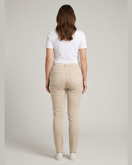 Pantallona të bezhë për Femra - Model Back