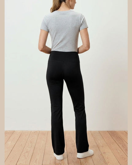 Pantalona sportivë të zinj për femra - Model Back