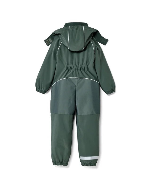 Kombinizon Softshell i gjelbër i mbyllët me print shumëngjyrësh për Fëmijë - Ghost Back