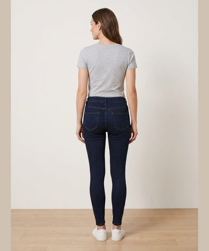 Treggings termo të kaltra të errëta për Femra - Model Back