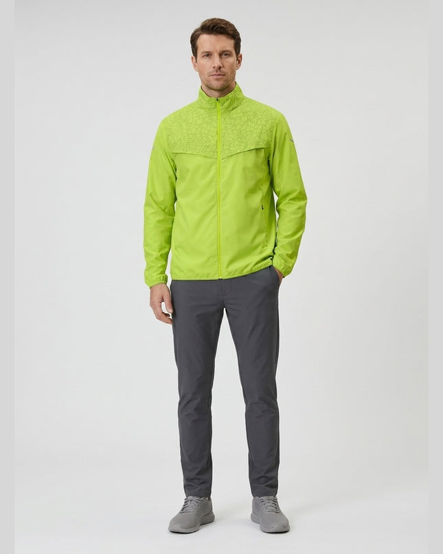 Jakne vrapimi neon lime për Meshkuj - Model Front