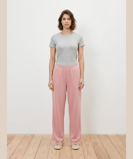 Pantallona Loungewear rozë për Femra - Model Front