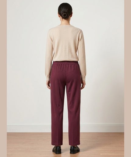 Pantallona Jogger të kuqe të mbyllët për Femra - Model Back