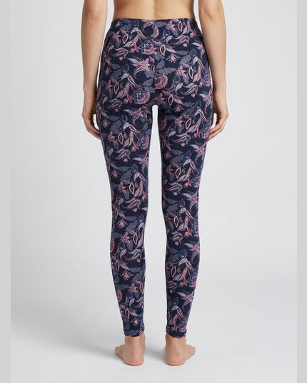 Dollakë Blu e Errët me Print Paisley për Femra - Modele Prapa